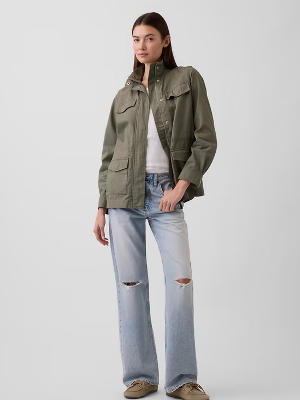 GAP Women’s Olive Utility Jacket - Picture 10 of 10